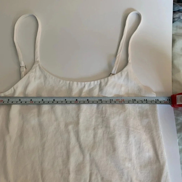 EVERLANE The Japanese GoWeave white Mini Slip dress size  00 balletcore casual - Picture 9 of 11
